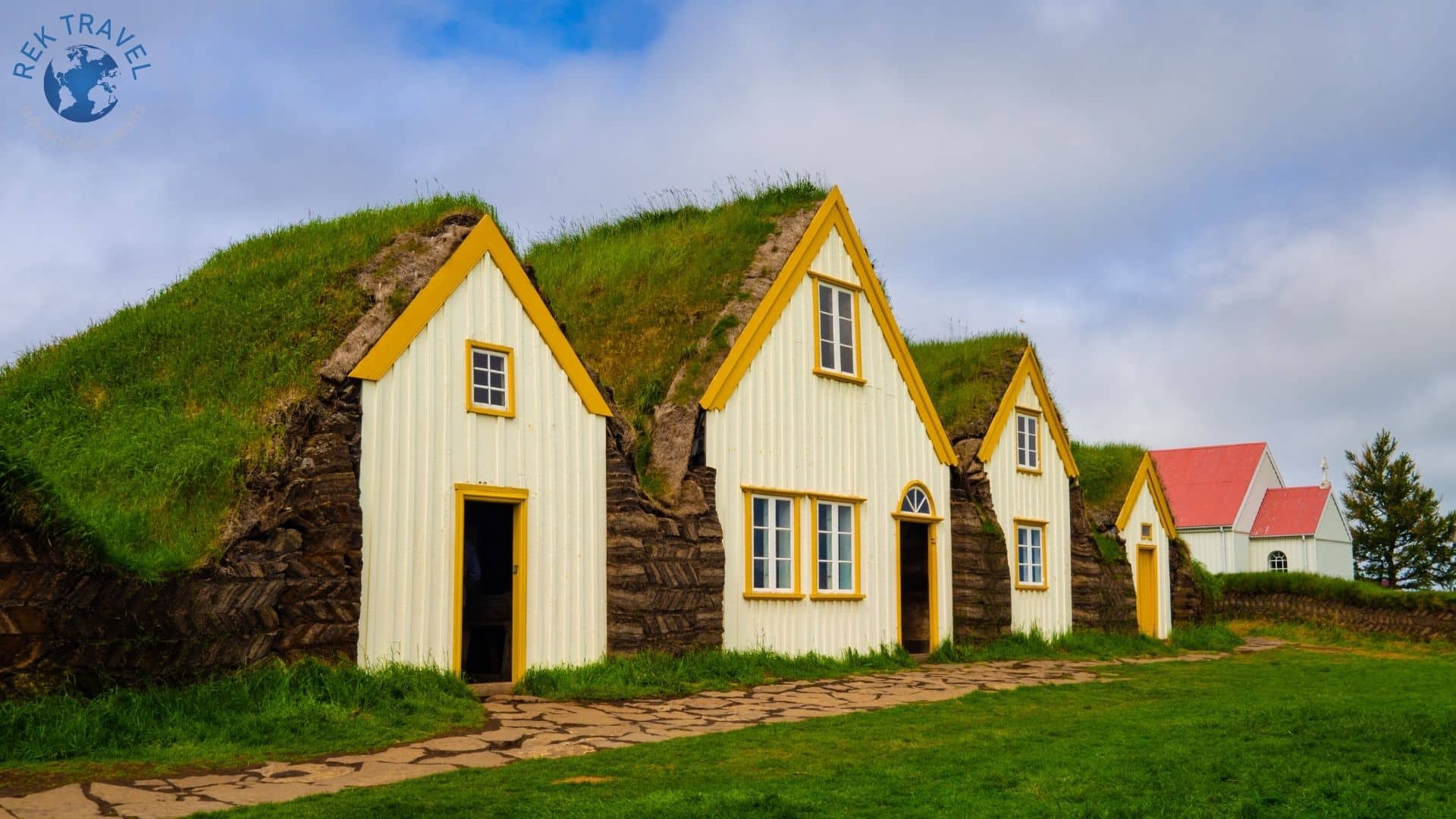 Islandia: skansen domów torfowych